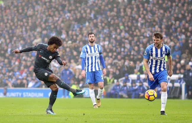 Willian completes a stunning Chelsea move. Image: PA
