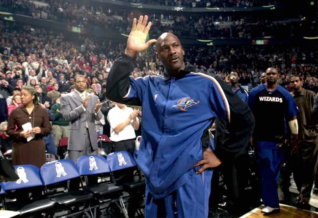 MJ prior to his final game. Credit: PA