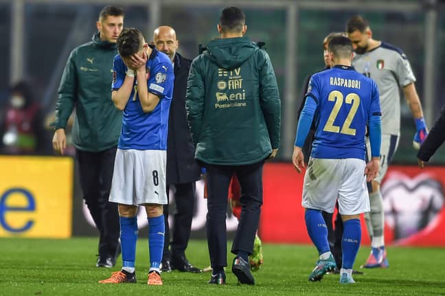 Jorginho was left in tears at the end of the match (Image: PA)