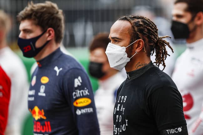Max Verstappen and Lewis Hamilton. Credit: PA