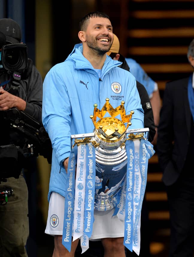 PA: Sergio Aguero won six Premier League titles with Manchester City.