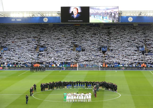 The club pay tribute to their owner ahead of the Burnley game. Image: PA Images