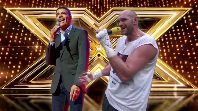 Tyson Fury v Chris Kamara, final of the X-Factor