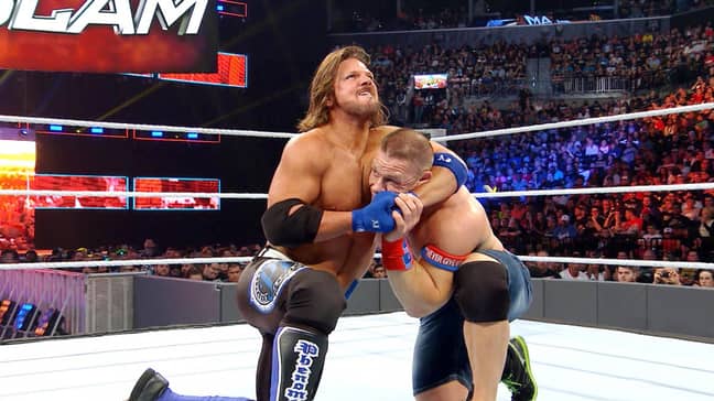 AJ Styles battles John Cena at Summerslam. Credit: WWE