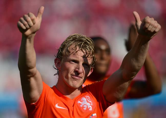 One of 20 Dirk Kuyt's celebrating winning the ninth 2018/19 title. Image: PA Images