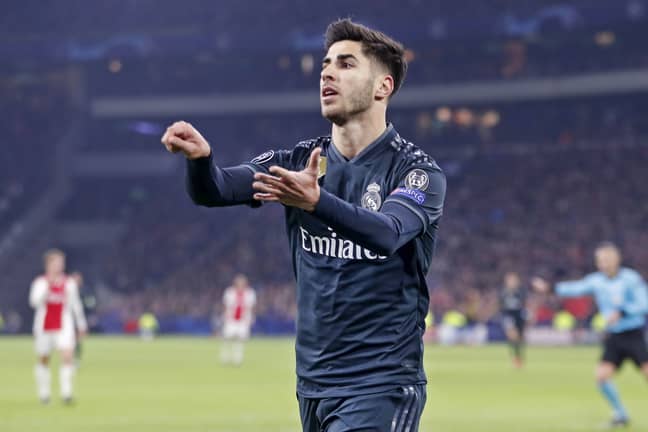 Asensio scored in the Champions League against Ajax. Image: PA Images