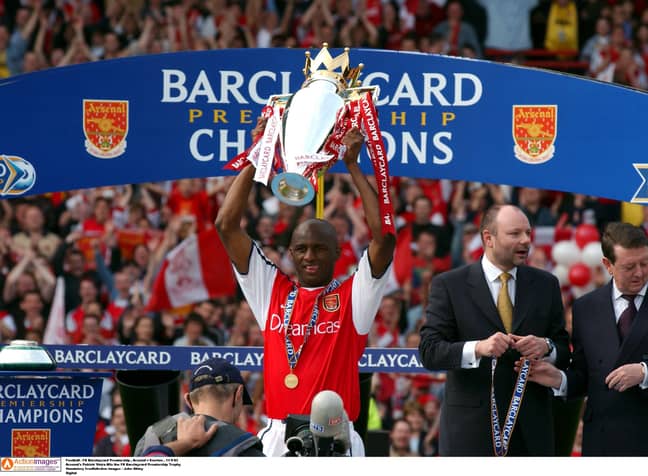 Vieira won the Premier League title three times. Image: PA Images