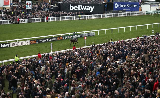 Altior winning the 2018 Betway Champion Chase