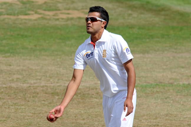 Azeem Rafiq representing England. Credit: PA