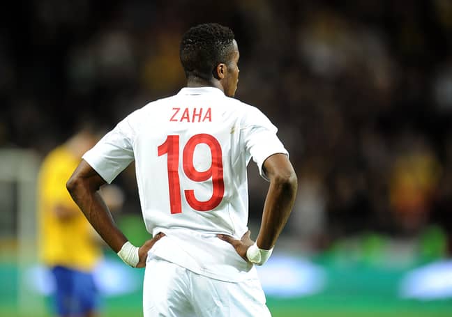 PA: Wilfried Zaha in action for England.