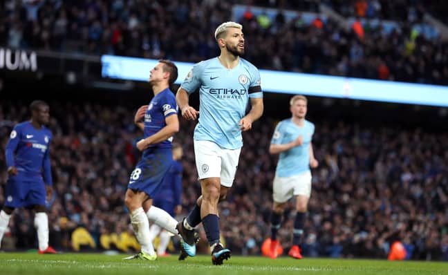 Could Aguero soon be scoring for Chelsea instead of against them? Image: PA Images