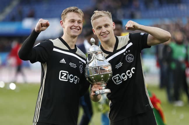 De Jong and Van de Beek at Ajax together. Image: PA Images