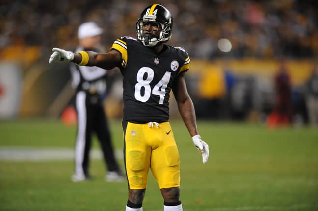 Antonio Brown playing for the Steelers. Credit: PA