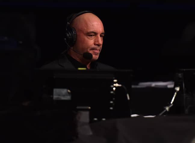 Rogan on commentary duty for UFC. Image: PA Images