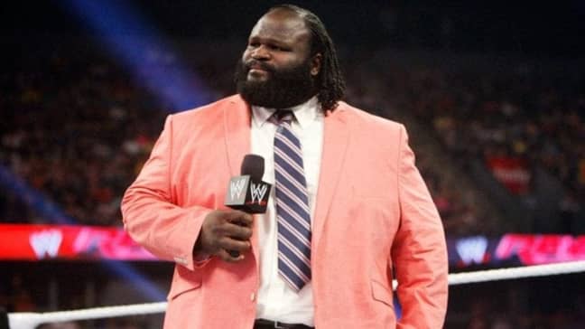 No idea if you have to pay extra for Henry to wear his infamous salmon jacket in the video. Image: WWE.com