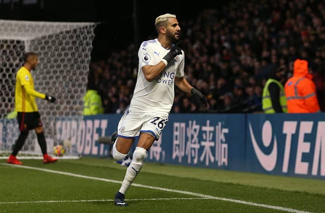 Mahrez has seven goals and seven assists in the Premier League this season. Image: PA Images.