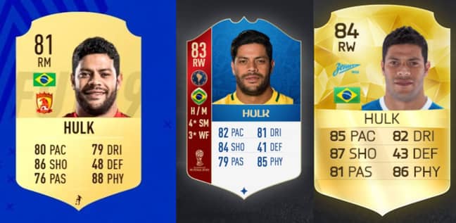 FIFA 19 (left), FIFA 18 (middle), FIFA 16 (right). Image: EA Sports