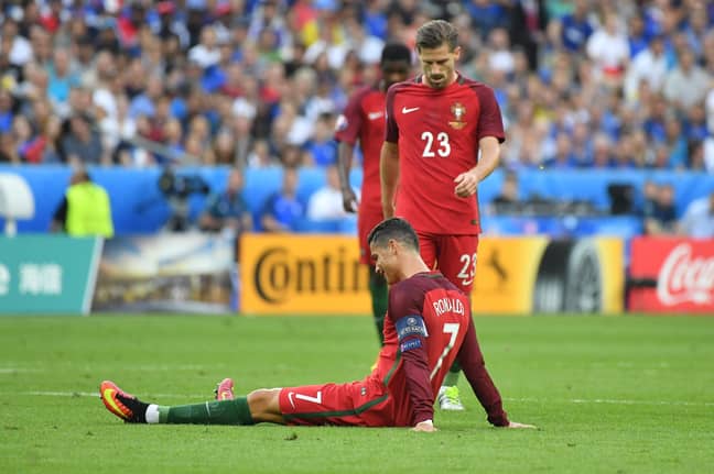 Ronaldo lasted 25 minutes in the final against France. (Image Credit: PA) 