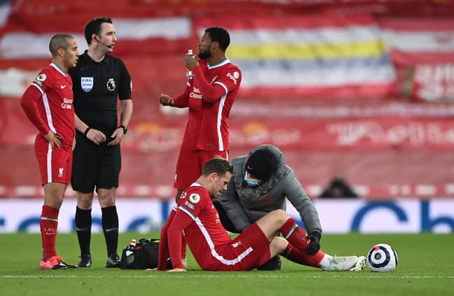 Jordan Henderson has been injured since February. Image: PA Images