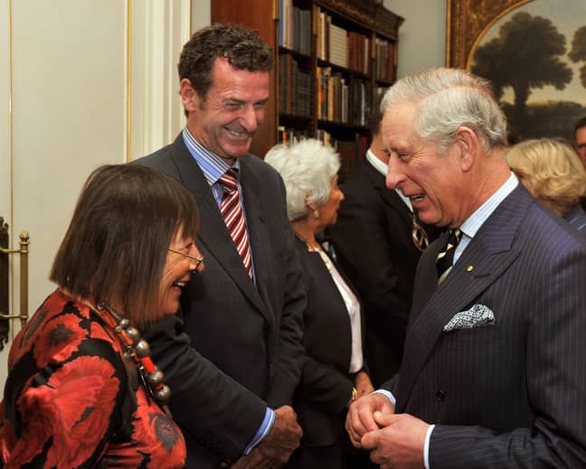 Mark Todd with Prince Charles. Credit: Alamy