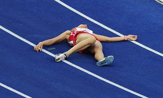 Hachlaf once collapsed on the track in an 800m heat during the 2009 IAAF World Championships. Credit: PA