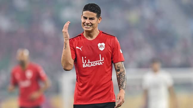 PA: James Rodriguez in action for Al-Rayyan.