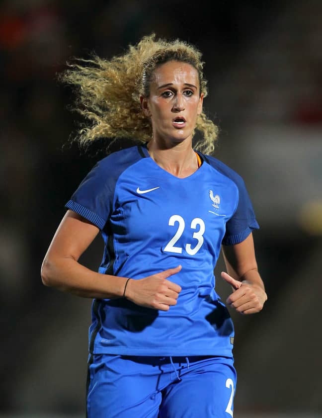 Kheira Hamraoui in action for France. Image: PA