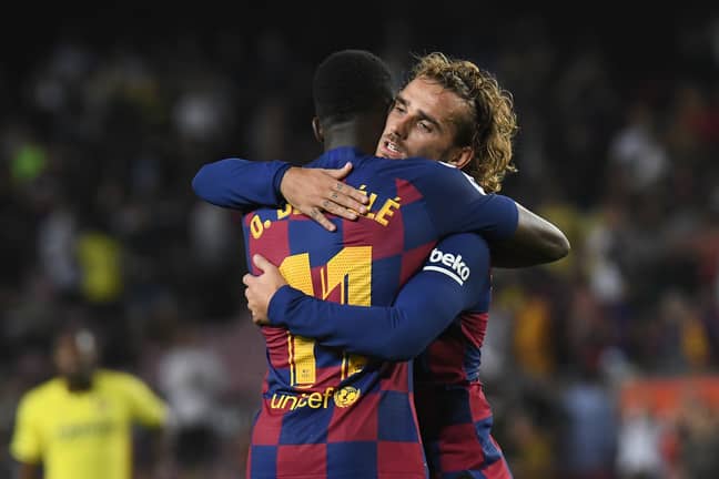 Griezmann and Dembele play together for club and country. Image: PA Images