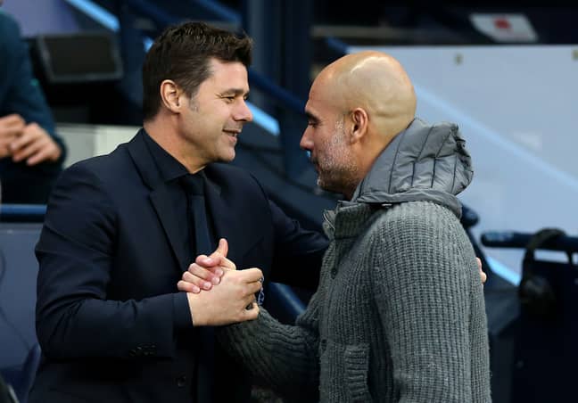 Mauricio Pochettino (left) and Pep Guardiola (right) are the two highest-paid managers in the Premier League