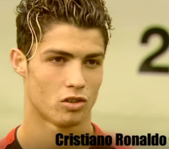 A young Cristiano Ronaldo (Credit: MUTV)