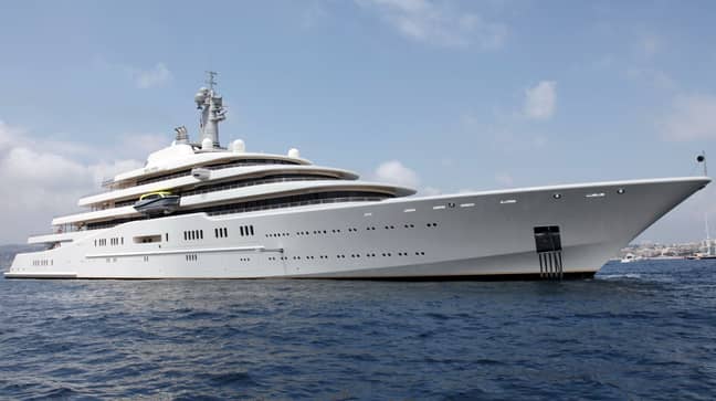 Abramovich's yacht that he'd have entertained Modric on. Image: PA Images