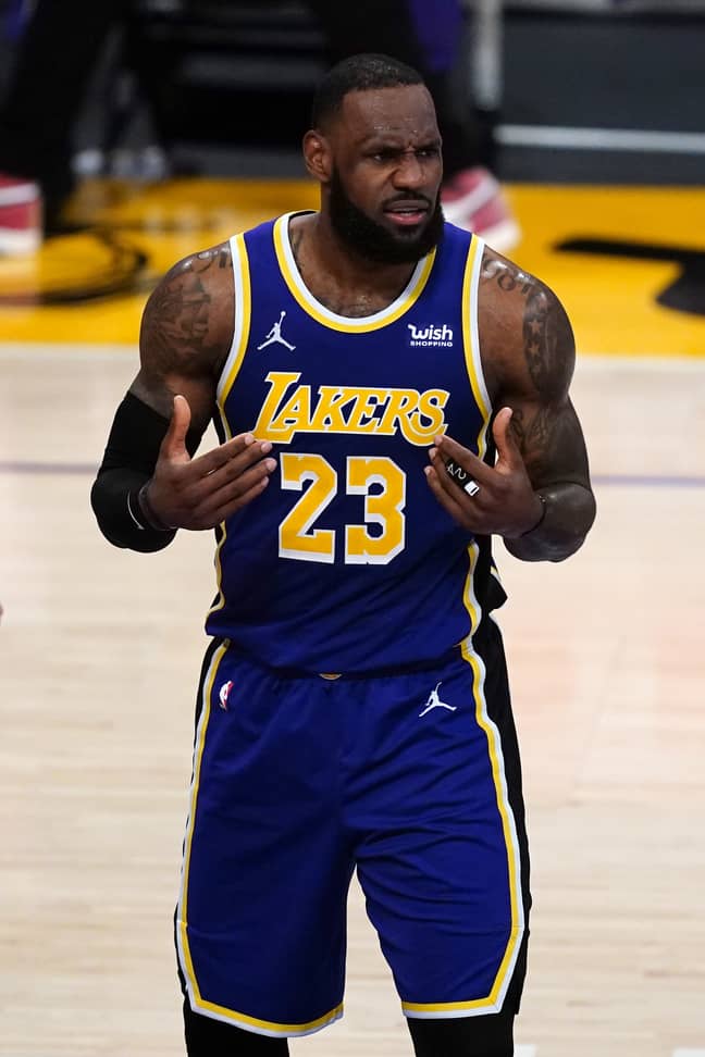 LeBron James of the Los Angeles Lakers. Credit: PA