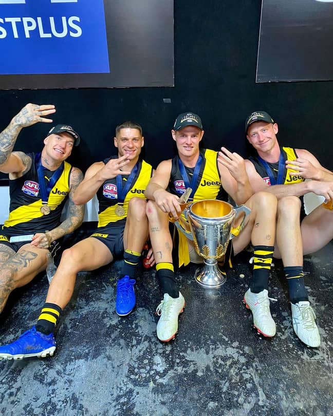 That's three Premierships in four seasons for the Tigers. Credit: Instagram/@richmond_fc