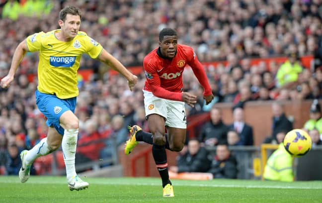 Zaha got very little playing time at Old Trafford. Image: PA Images
