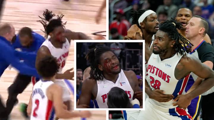 All Hell Breaks Loose As Isaiah Stewart Charges At LeBron James After Nasty 'Cheap Shot'