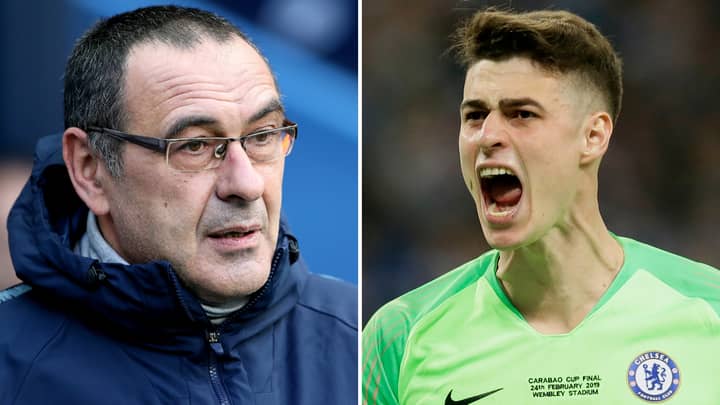 Maurizio Sarri Speaks Out After Kepa Arrizabalaga Incident In The EFL Cup Final