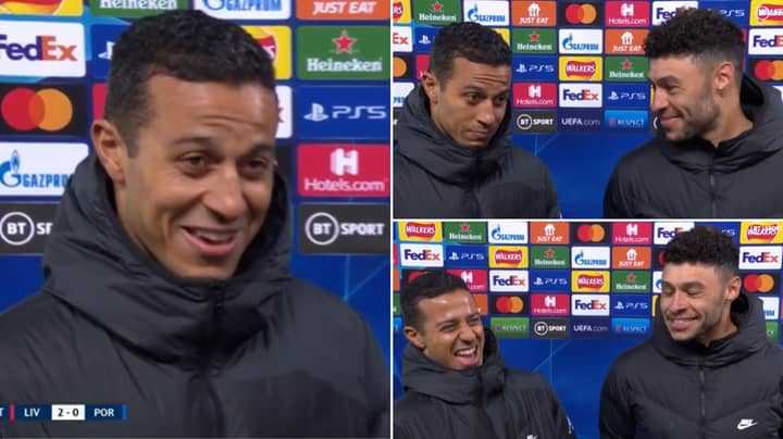 Alex Oxlade-Chamberlain Couldn't Believe Thiago's Answer When Asked If He Had Scored A 'Prettier' Goal