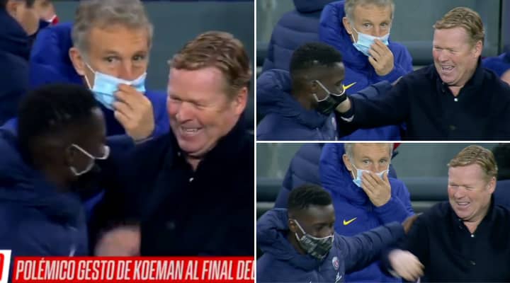 Ronald Koeman Spotted Laughing At Full-Time After Barcelona Humiliation