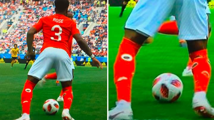 Danny Rose's Socks Were The Big Talking Point During First Half Of England-Belgium Third Place Play-Off