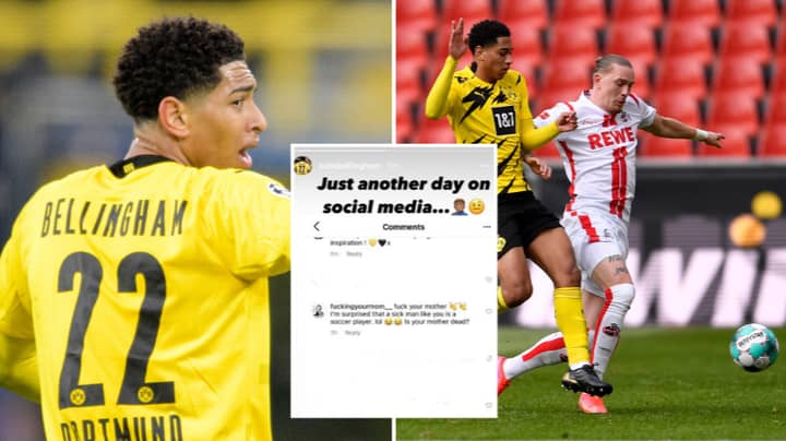 Borussia Dortmund Midfielder Jude Bellingham Shares Disgusting Racist Abuse He Received Following Draw Against FC Koln