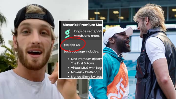 Logan Paul Vs Floyd Mayweather 'VIP Packages' Are Now On Sale, Fans Are Outraged At The Price