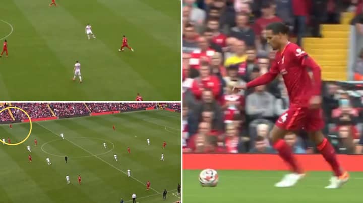 Virgil van Dijk Played An Inch-Perfect Cross-Field Pass In The Build Up To Liverpool's Second Goal