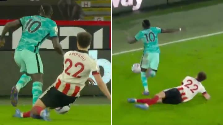 Sadio Mane Proved You Don't Win Penalties Without Going Down During Sheffield United Vs Liverpool