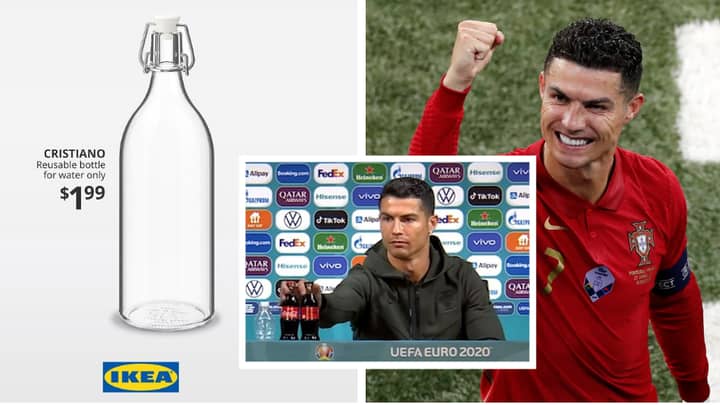 Ikea Release 'Cristiano' Water Bottles After Ronaldo's Coca-Cola Stunt