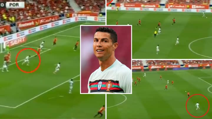 Cristiano Ronaldo Incredibly Sprinted Box-To-Box In Just 10 Seconds In 87th Minute Of Spain Vs Portugal