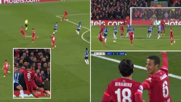 Thiago Scores Sublime Half-Volley To Hand Liverpool A Second Half Lead Against Porto