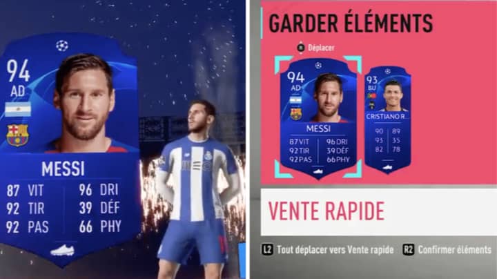 The Luckiest Gamer In History Packs Cristiano Ronaldo And Lionel Messi In FIFA 20 Ultimate Team