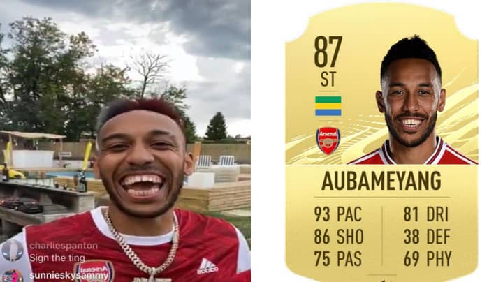 Pierre-Emerick Aubameyang Reacts To Being Downgraded For FIFA 21