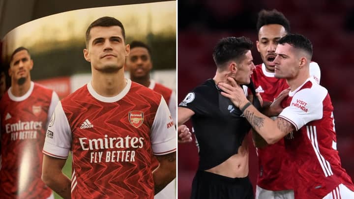 Granit Xhaka's Pre-Match Programme Notes Have Aged Horribly After Red Card Vs Burnley