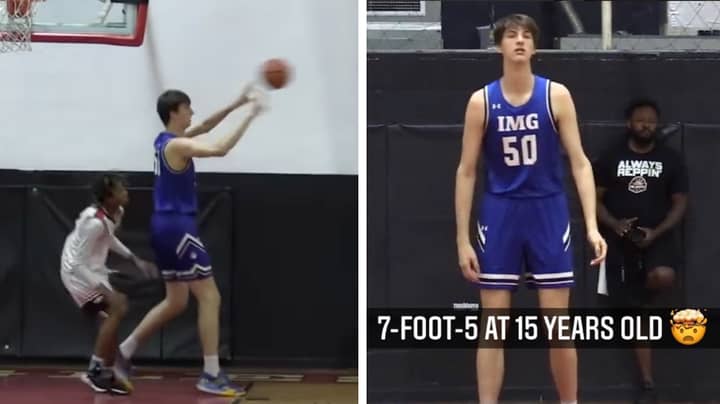 This NBA Prospect Is Already 7-Foot-5-Inches Tall At Just 15 Years Old